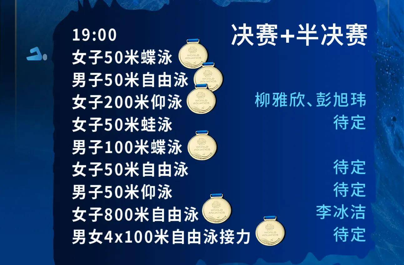 中央5台直播游泳时间表:今晚CCTV5全程直播中国队比赛!附赛程表