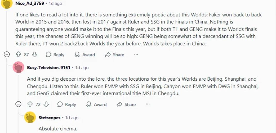 LOL外网熱(rè)议,S15在中国举办,Faker受魔咒困扰,GEN拿到夺冠剧本
